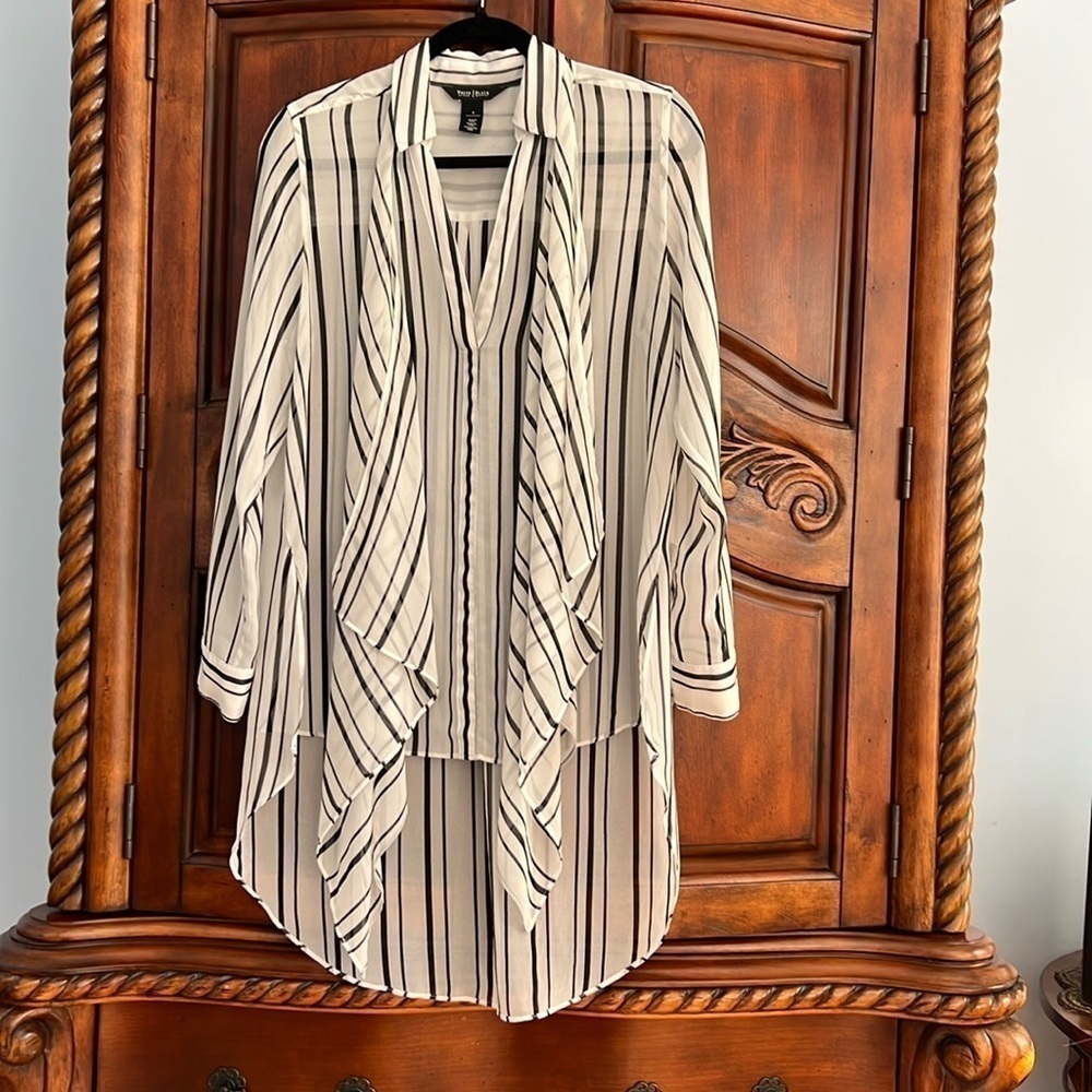 WHBM high lo tunic with detachable scarf- size 4